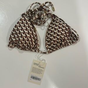 Monday Swimwear Petite/XS Palma Top Husk Geo